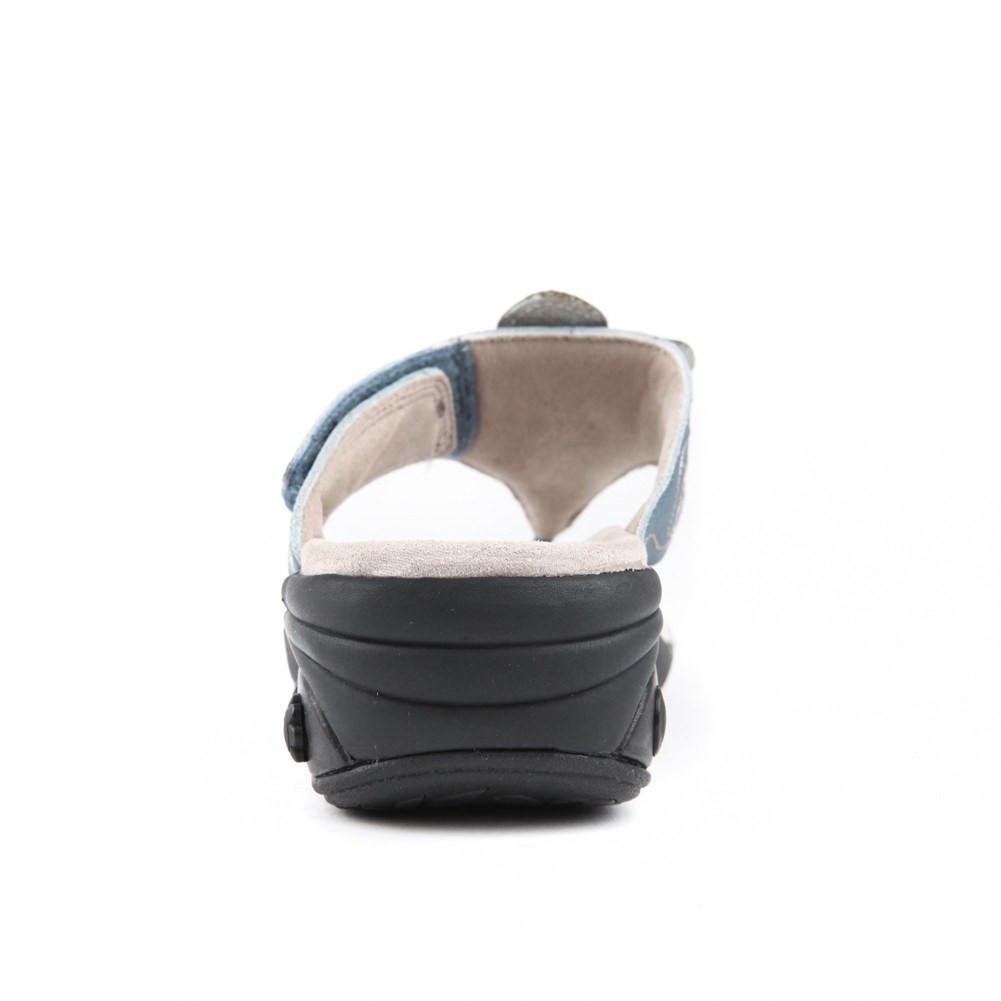 Shoes - Julia Women&#39;s Leather Floral Adjustable Wedge Sandal